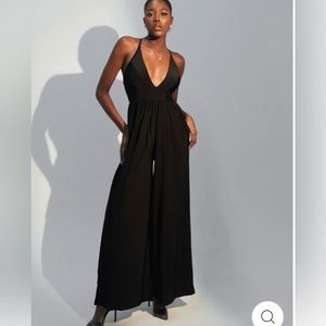 Lux Deep V Brami Jumpsuit